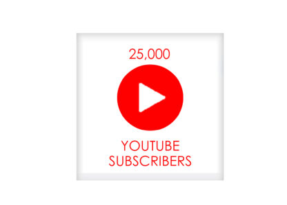 25,000 youtube subscribers